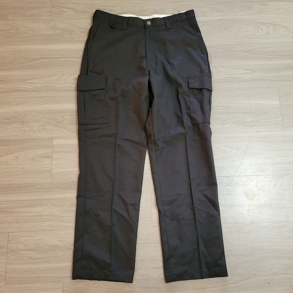 Dickies Mens Loose Fit Cargo Pants Black 34x32 LP537BK Workwear Twill Trousers